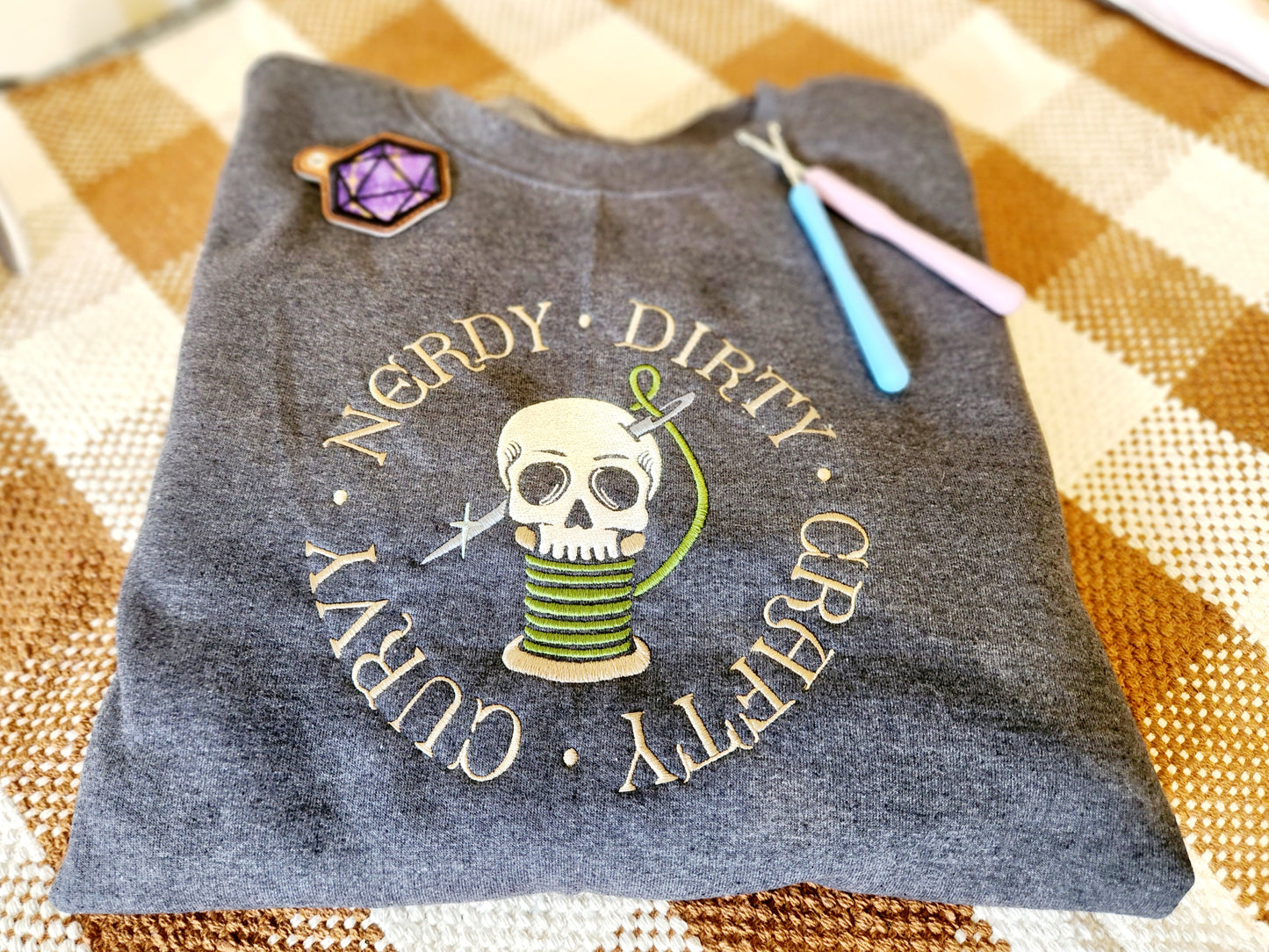 Nerdy, Dirty, Crafty &curvy! Crewneck