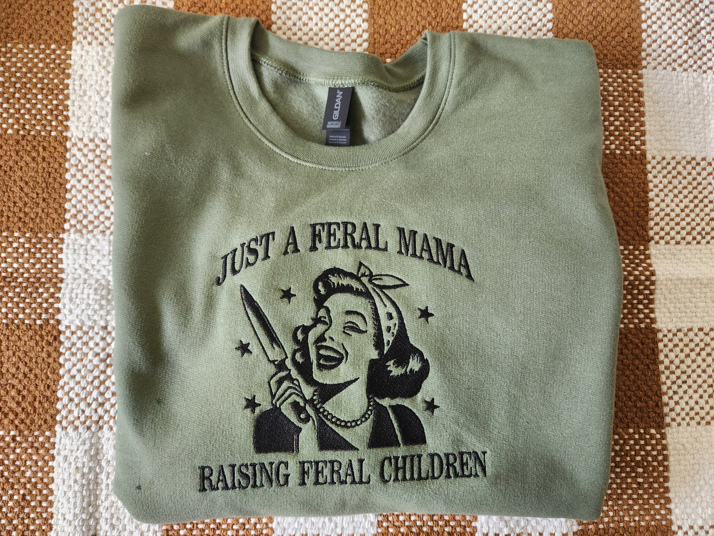 Feral mama crewneck