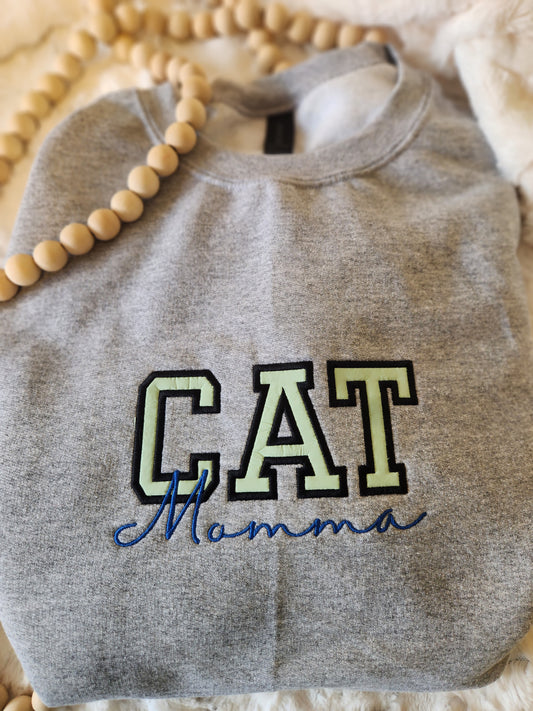 Cat Momma  crew neck