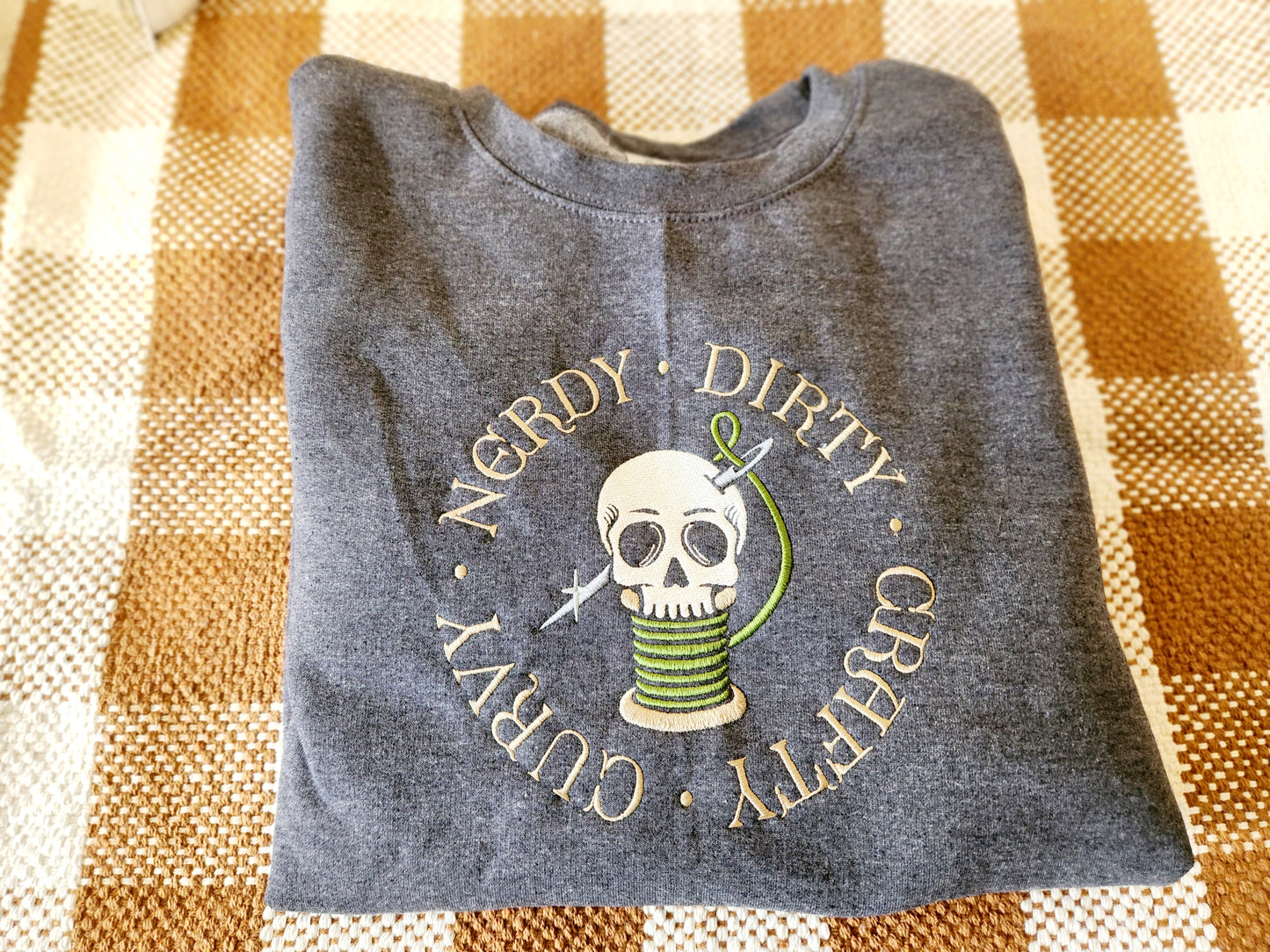 Nerdy, Dirty, Crafty &curvy! Crewneck