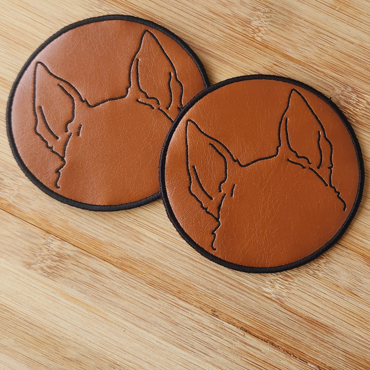 shepherd coasters- set of 2